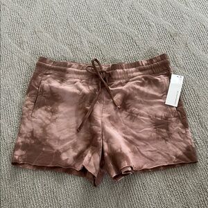 NWT Lacausa tie dye Women's Brown Shorts